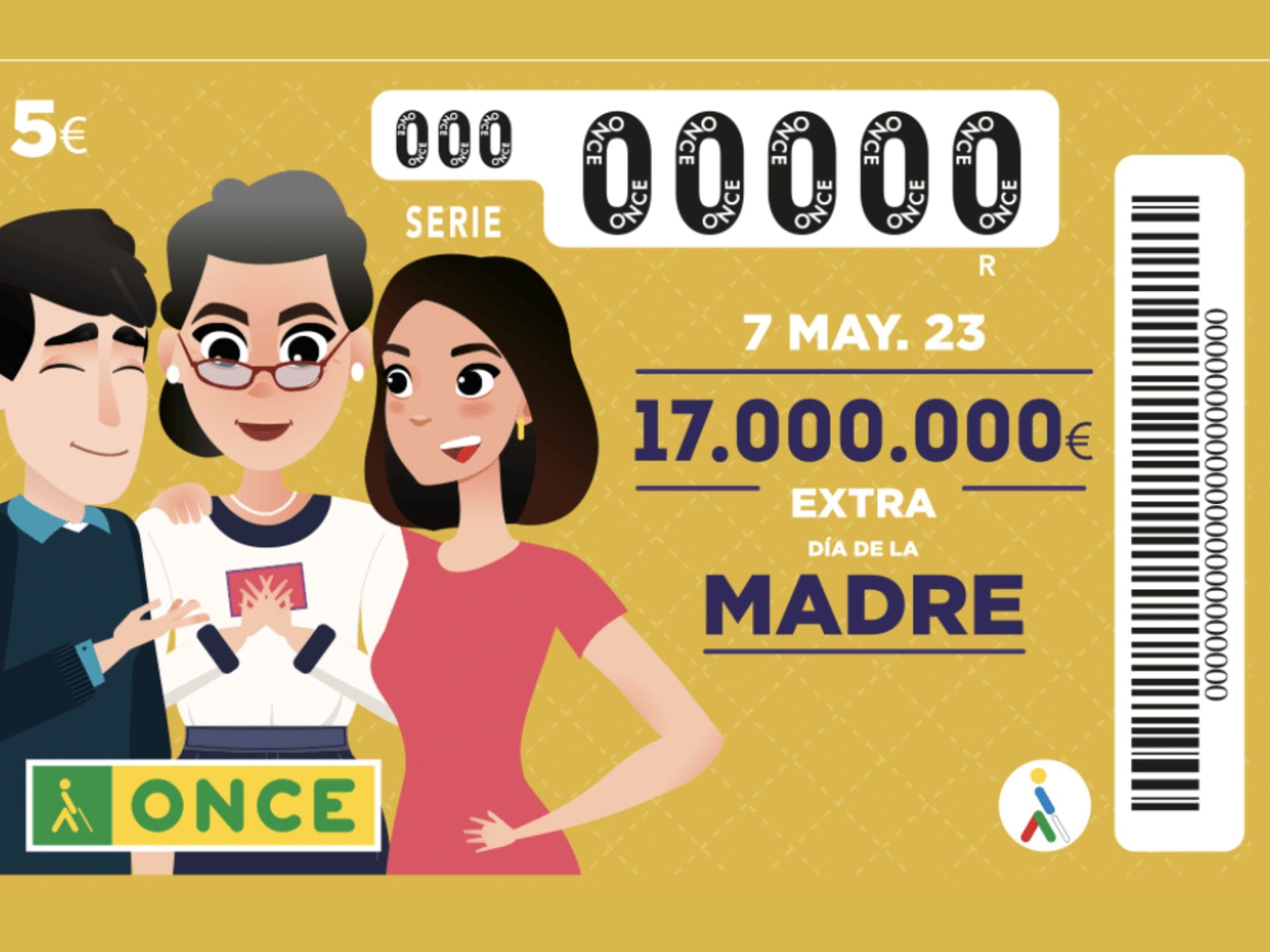 Hasta 17 millones están en juego en el Sorteo Extra del Día de la Madre