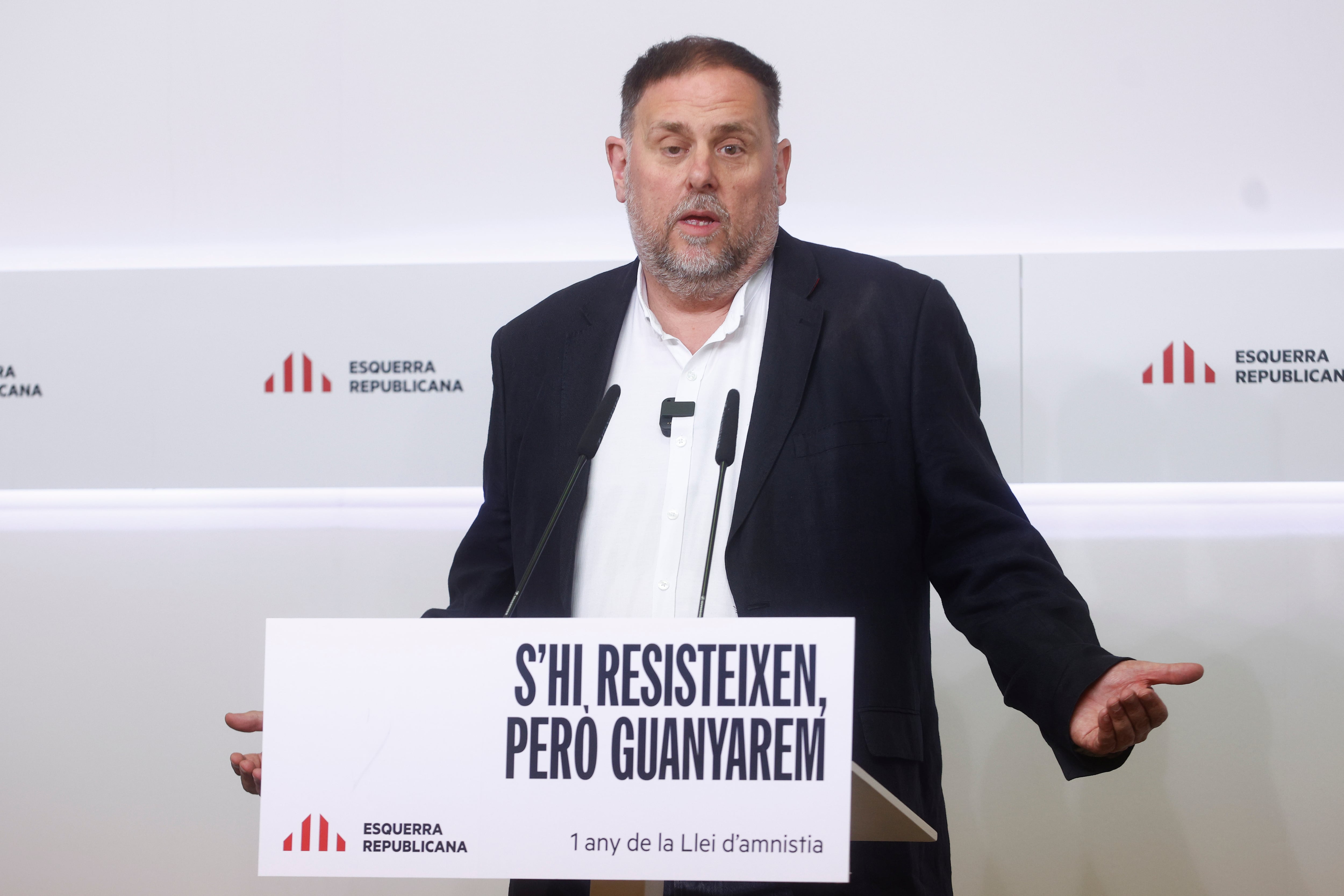El presidente de ERC, Oriol Junqueras.