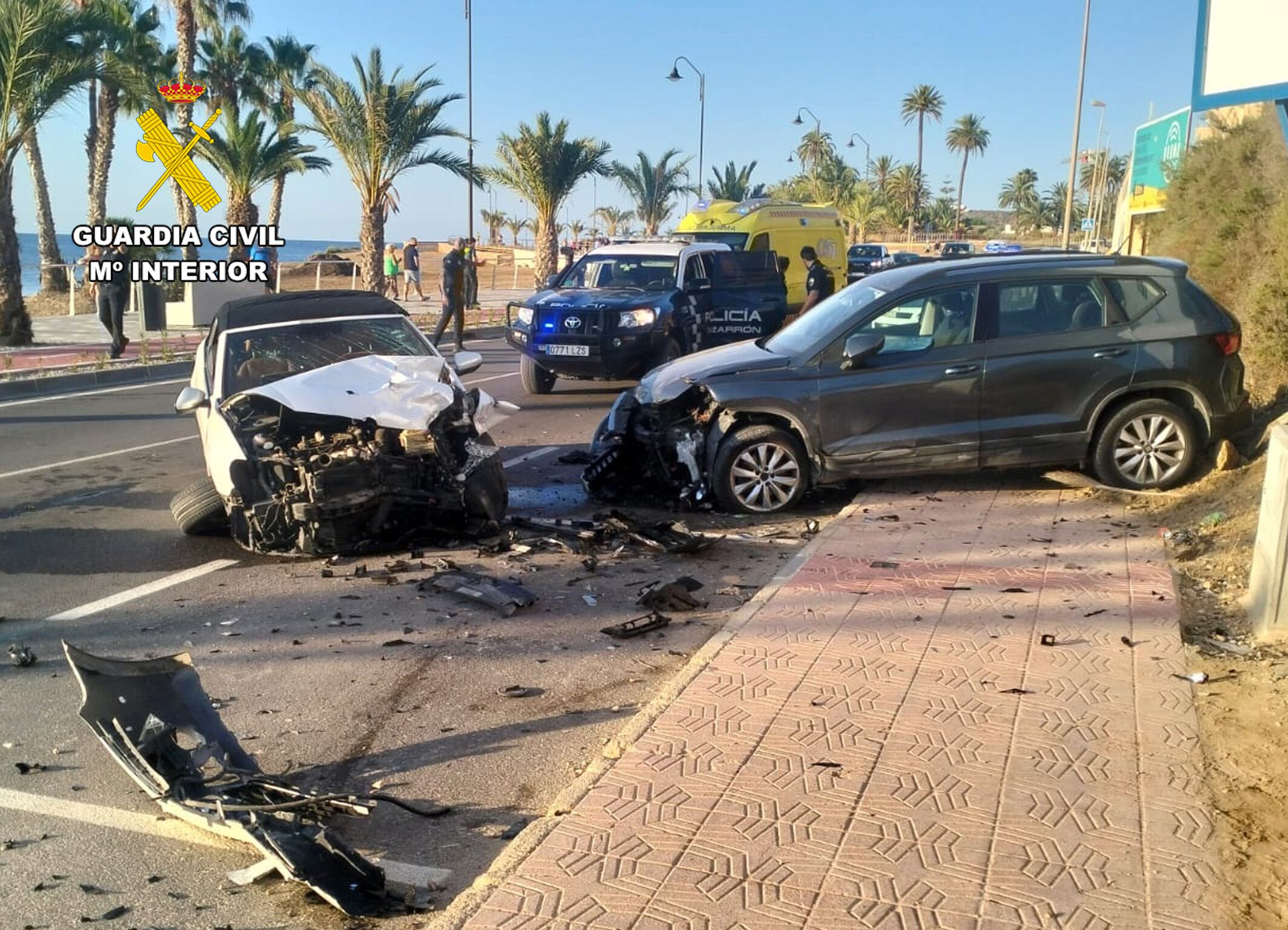 Detenido por robar varios coches y tener un accidente con uno de ellos