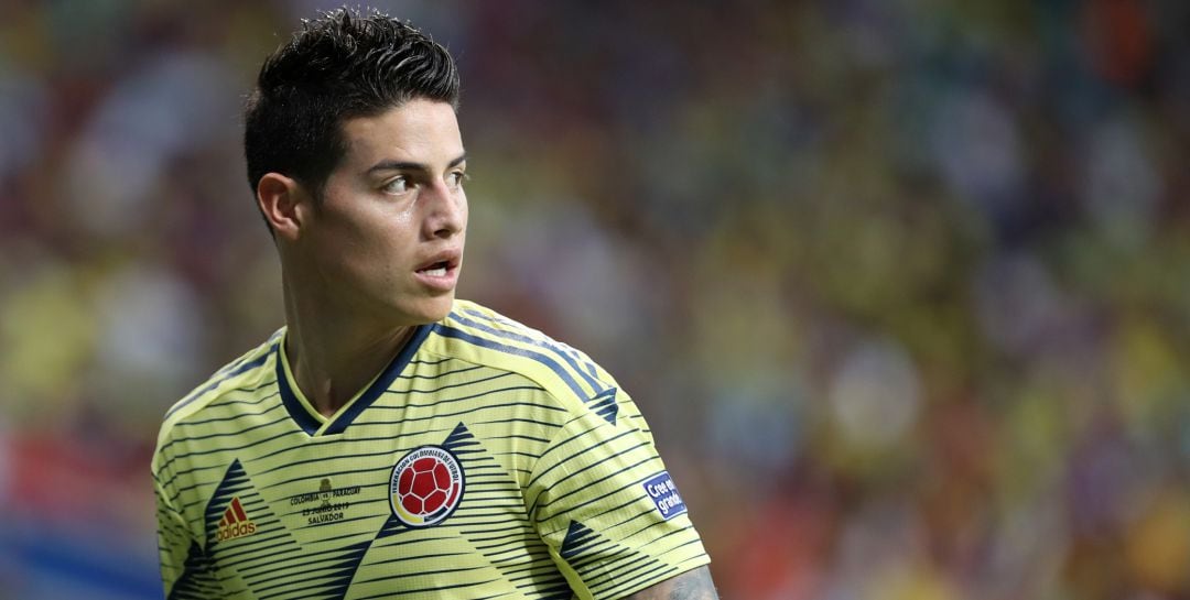 James Rodríguez, durante la Copa América