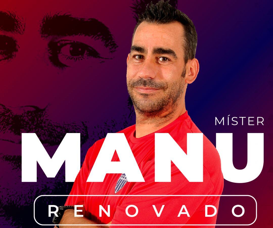 Imagen del club para anunciar la renovación de Manu González