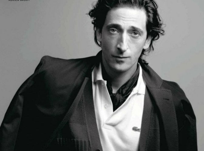 Son muchas las celebrities que han promocionado Lacoste. El último, en la imagen, Adrien Brody