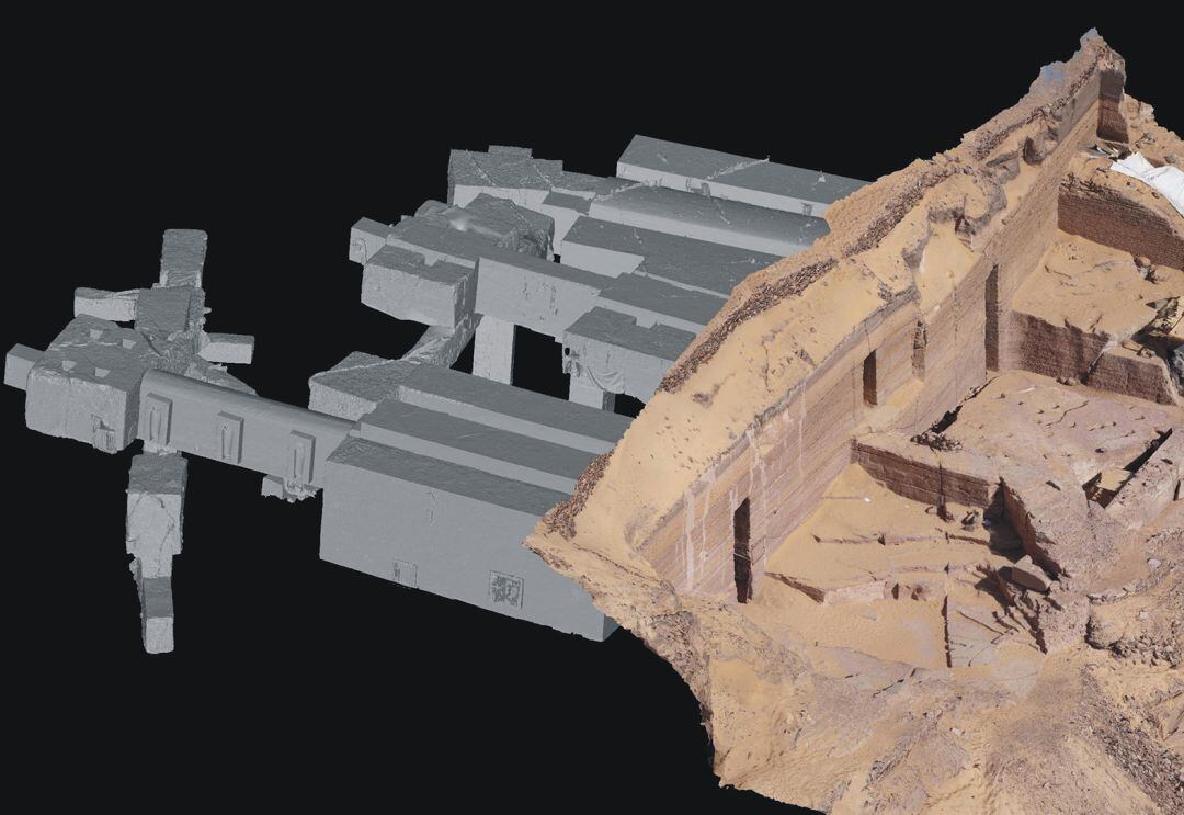 Se han obtenido interesantes modelos 3D de las tumbas que los investigadores jiennenses analizan en Qubbet el-Hawa