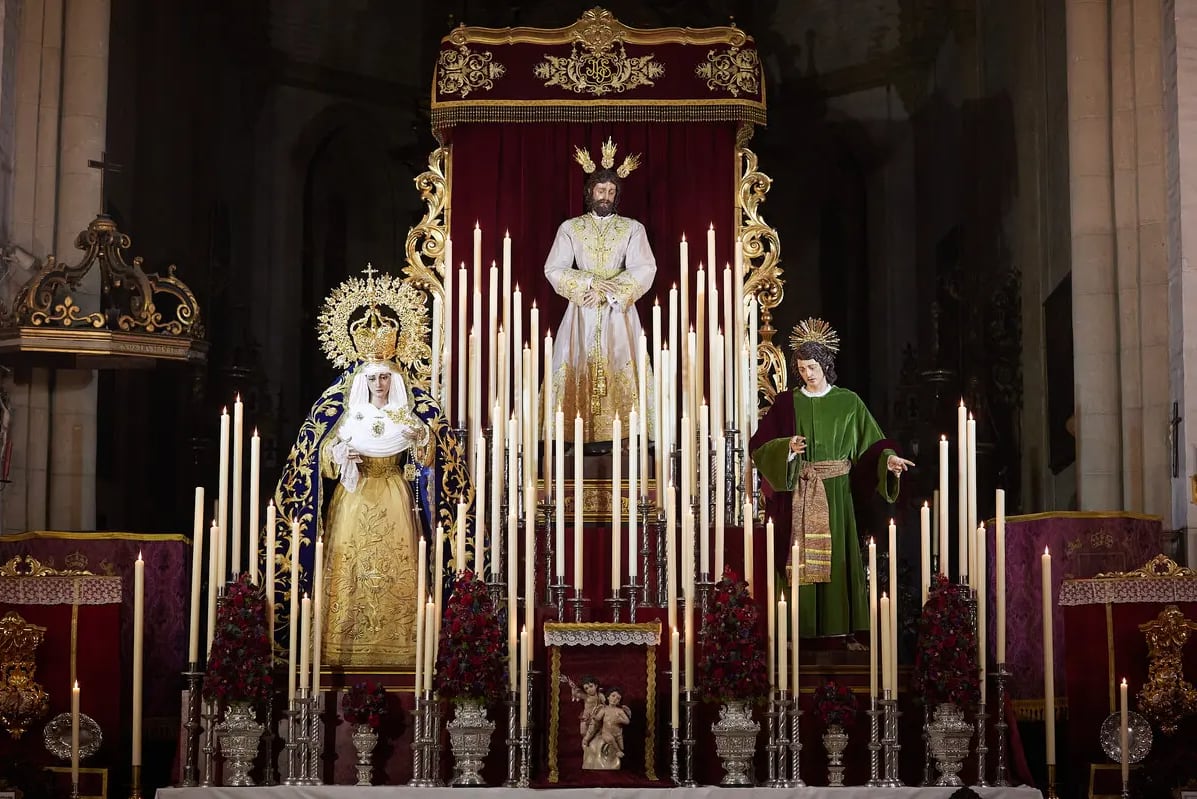 Altar de quinario al Señor de la paz en 2024, celebrado en Omnium Sanctorum