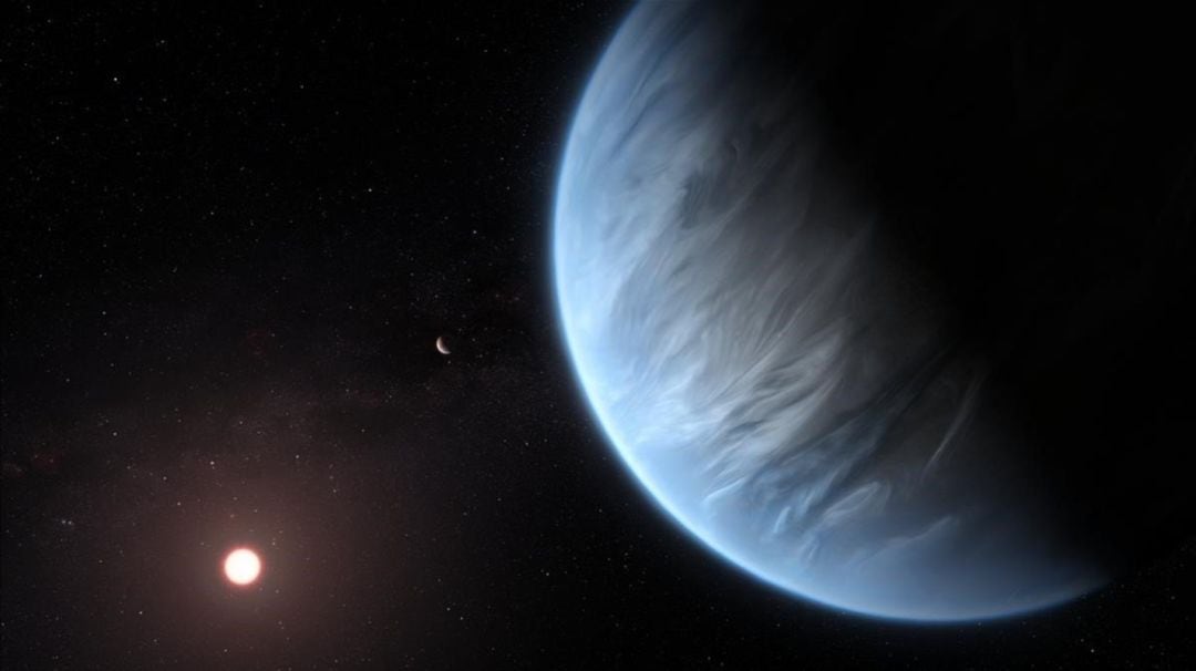 Imagen del exoplaneta K2-18b