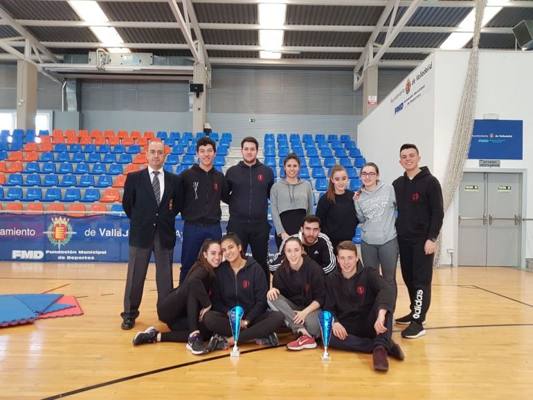 Los integrantes del equipo arandino que participaron en el Regional de Valladolid.