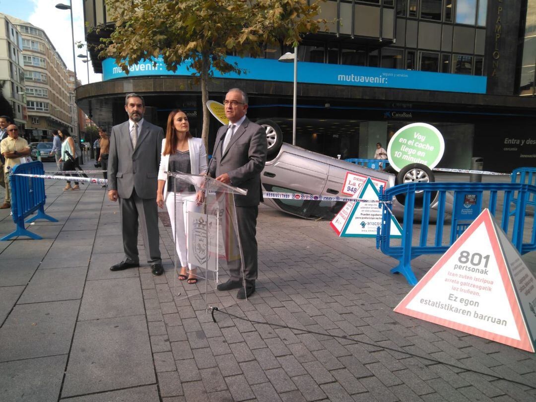 Escenario de la recreación de uno de los accidentes en la avenida Carlos III