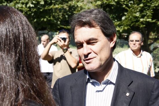 El president de la Generalitat, Artur Mas, a Sort