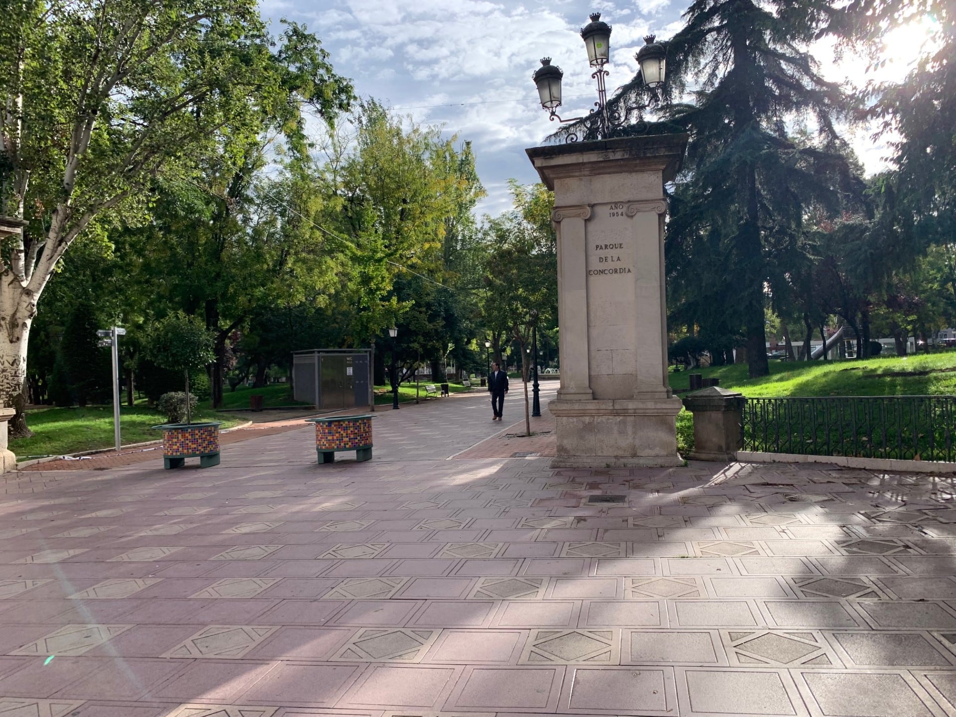 Entrada parque de La Concordia de Guadalajara