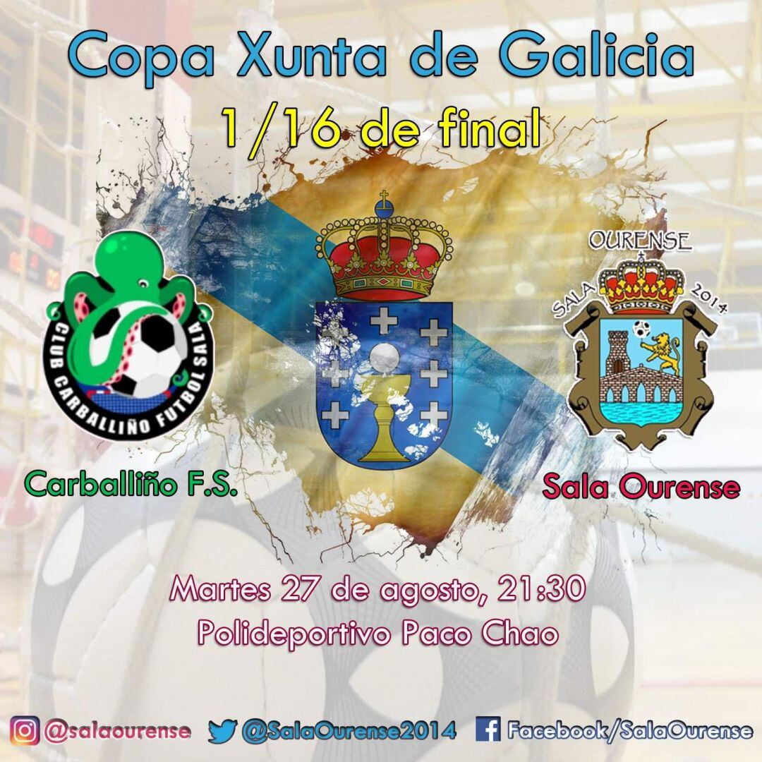 Primer partido oficial del Sala Ourense en O Carballiño