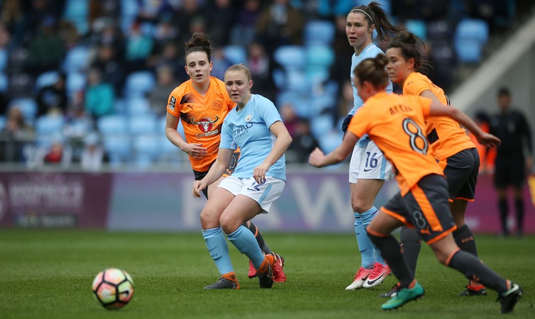 Georgia Stanway, del City, durante el partido contra el Reading.