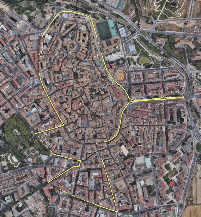 Mapa de la carrera contra el cáncer