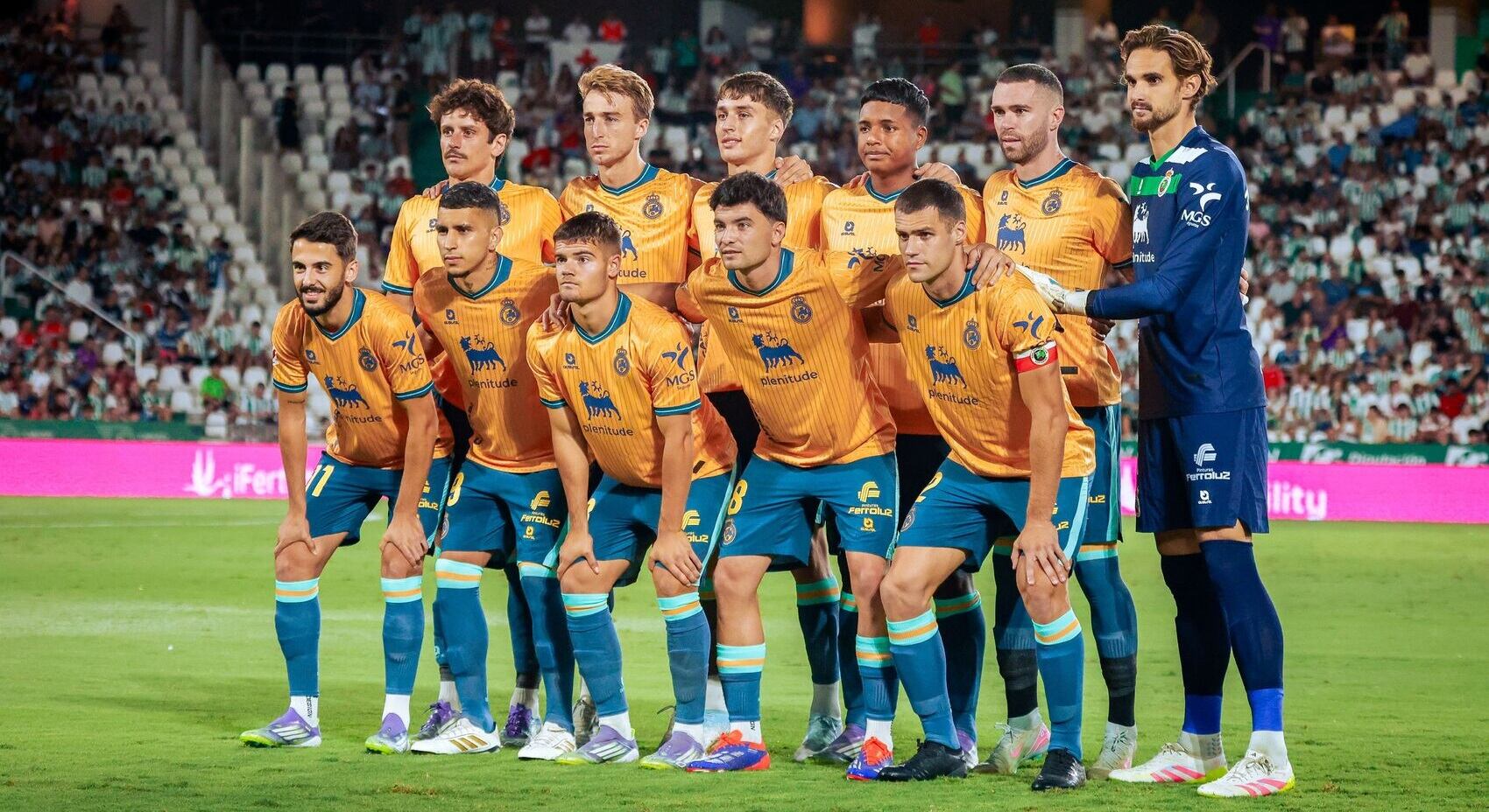 El 'XI' del Racing, en el Arcángel.