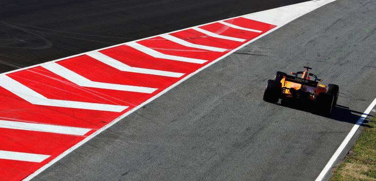 Fernando Alonso, en Montmeló.