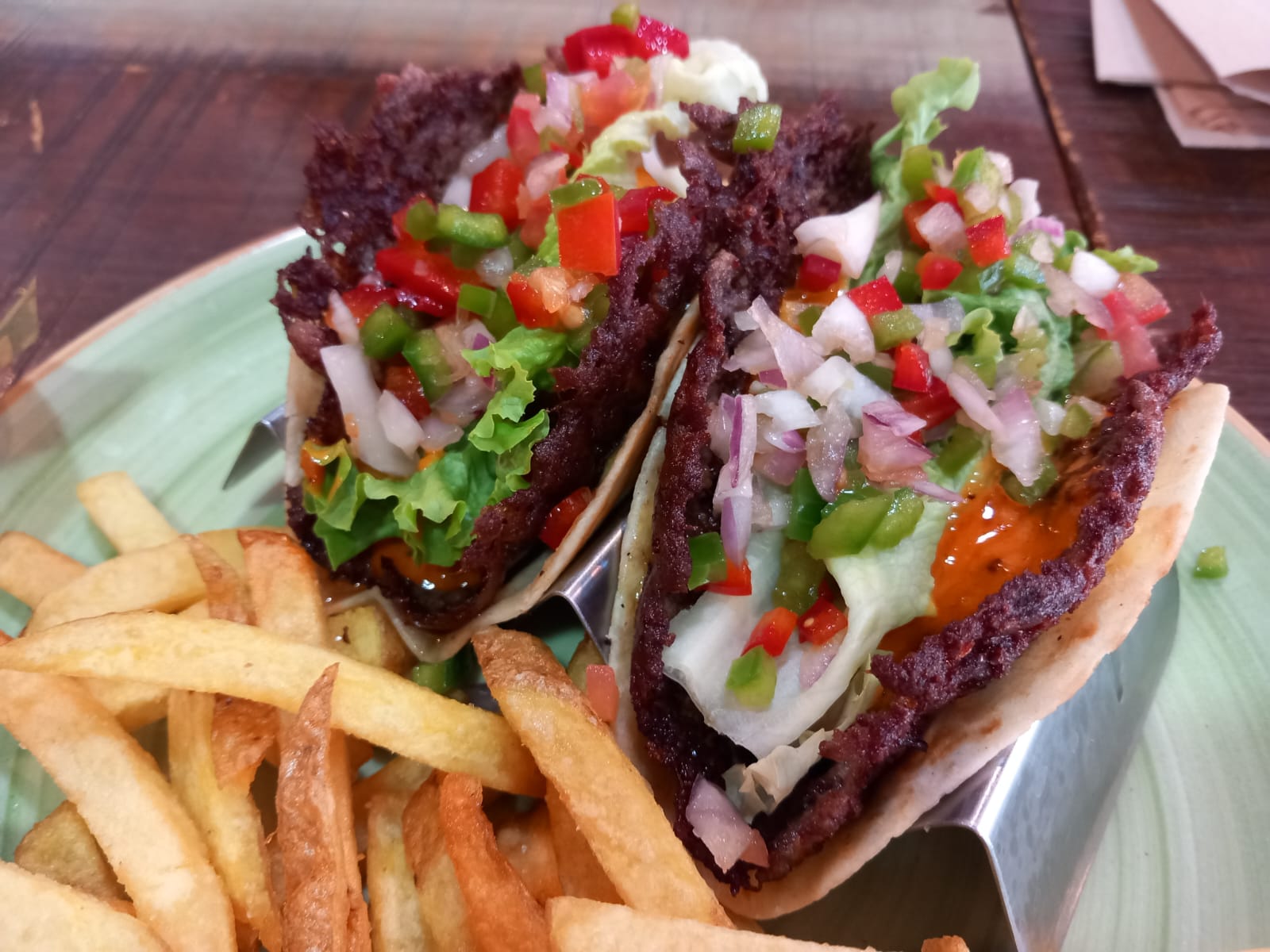 Taco Burger de Salsa Chips