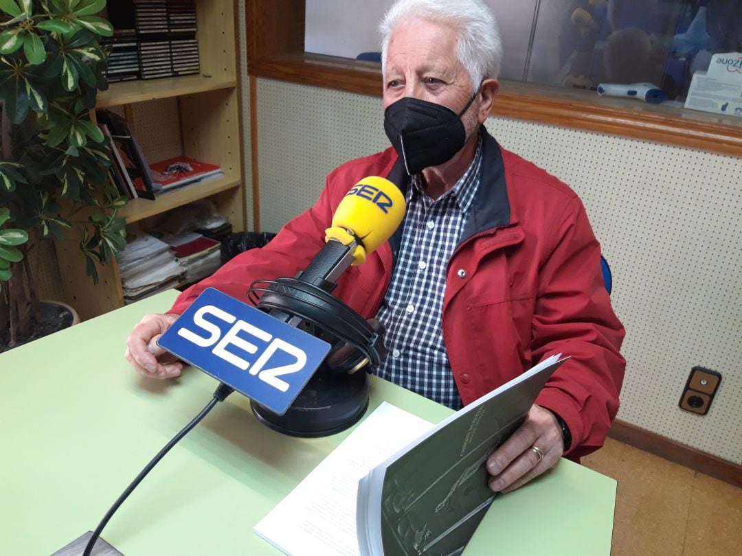 Antoni Marzal, en su visita a Ràdio Xàtiva SER