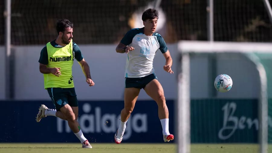 Entrenamiento del Málaga CF en la Ciudad Deportiva