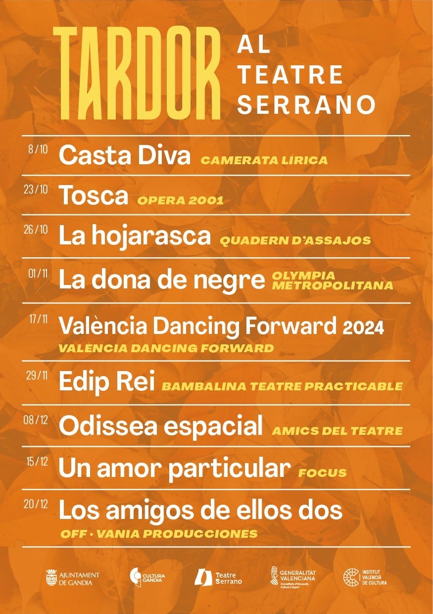 Cartel de otoño del Teatre Serrano