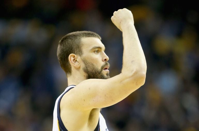Marc Gasol, durante un partido con los Grizzlies