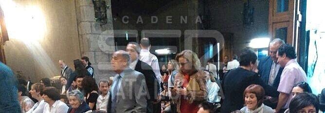 Pere Navarro a l'interior de la Catedral de Terrassa el dia de l'agressió