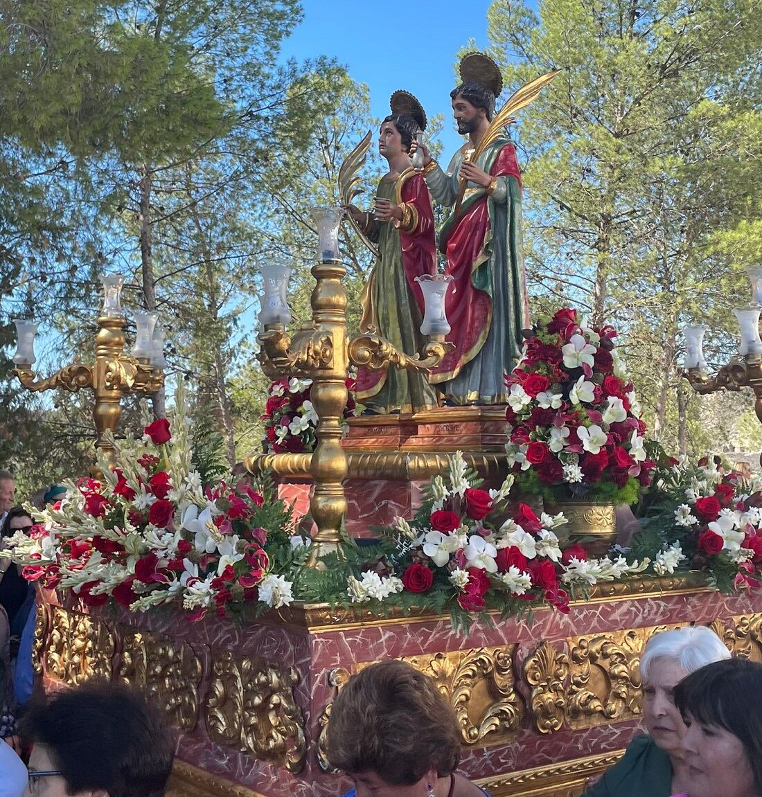 Procesión de los patronos san Cosme y san Damián de Cortes de Baza