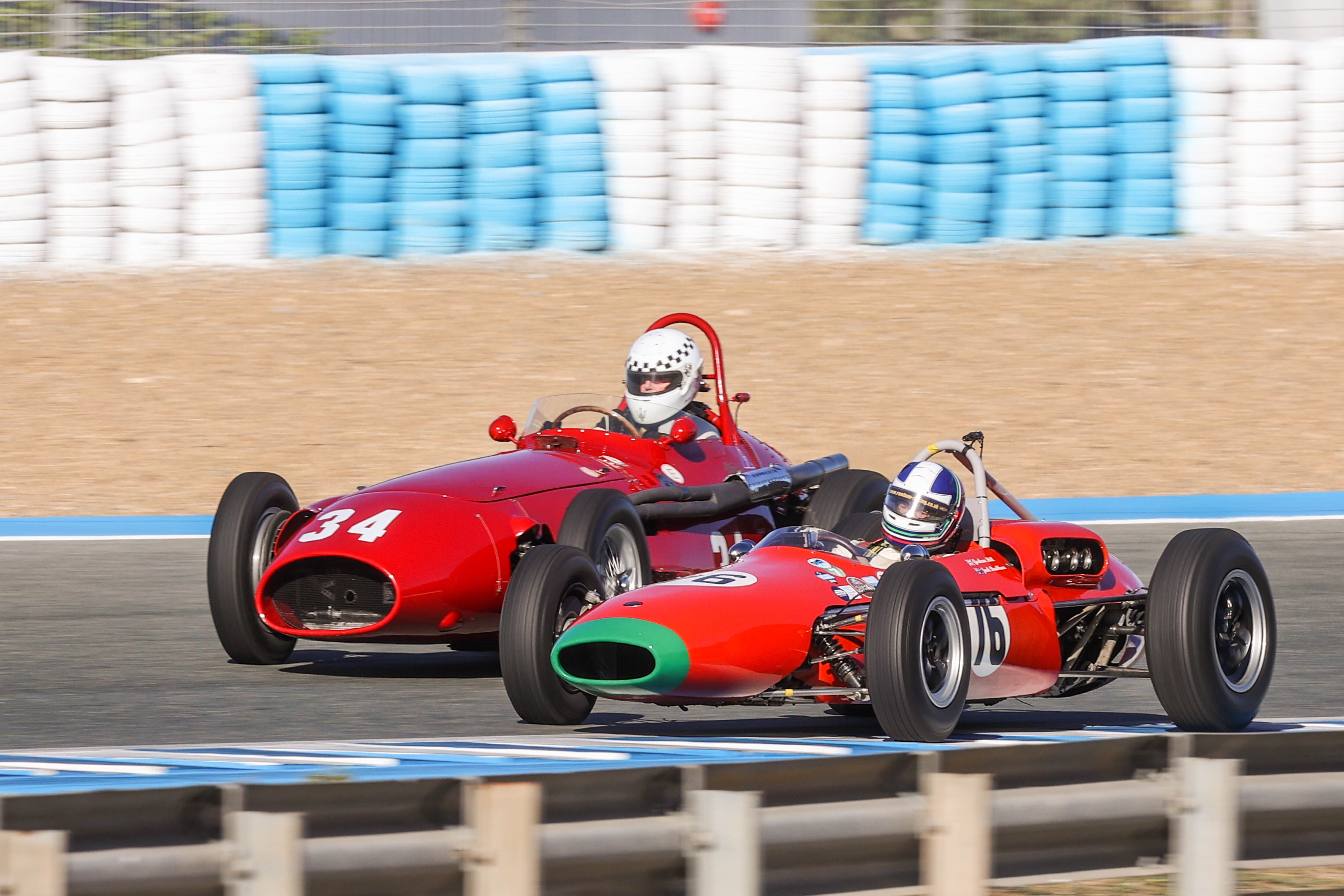 Monoplazas que compitieron el sábado en el Jerez HIstoric Festival