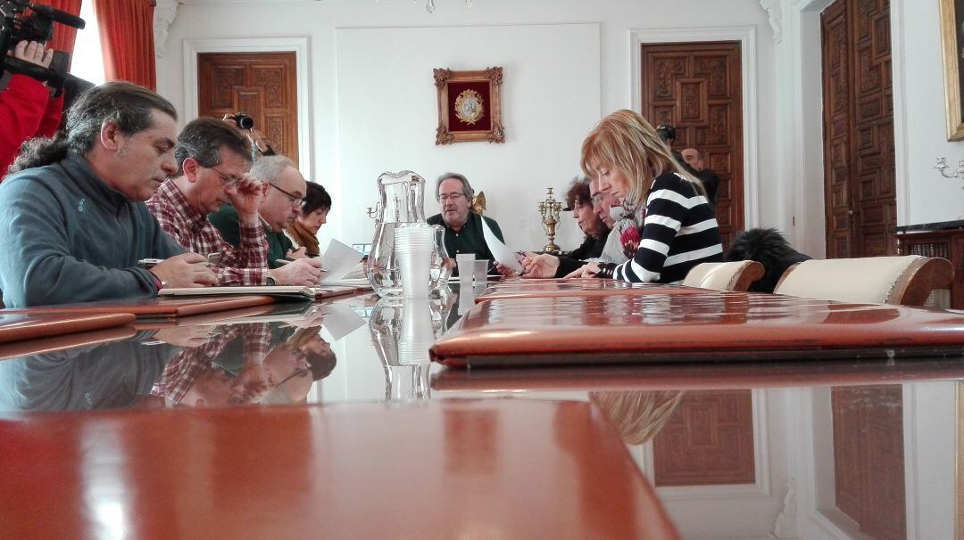 Reunión de la mesa tripartita del Dialógo Social en el Ayuntamiento de Zamora