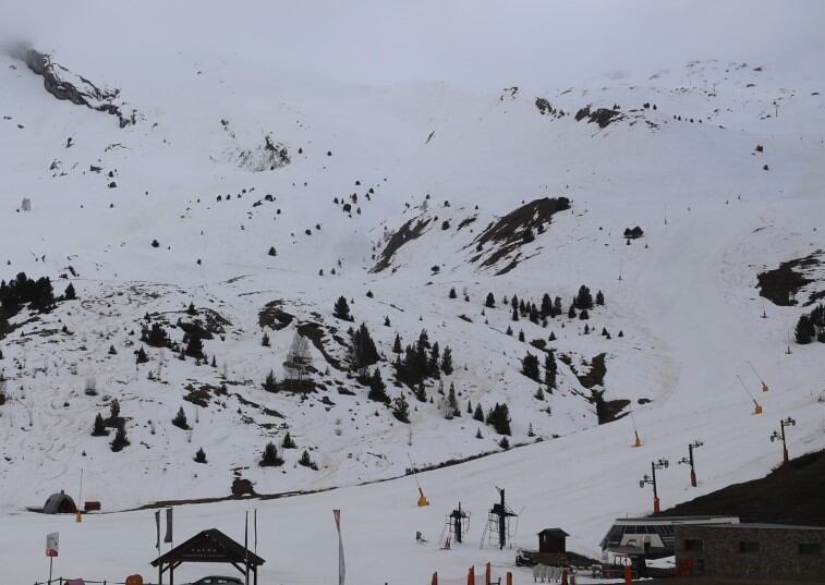 Zona del Ampriu a 1900 en Cerler este viernes