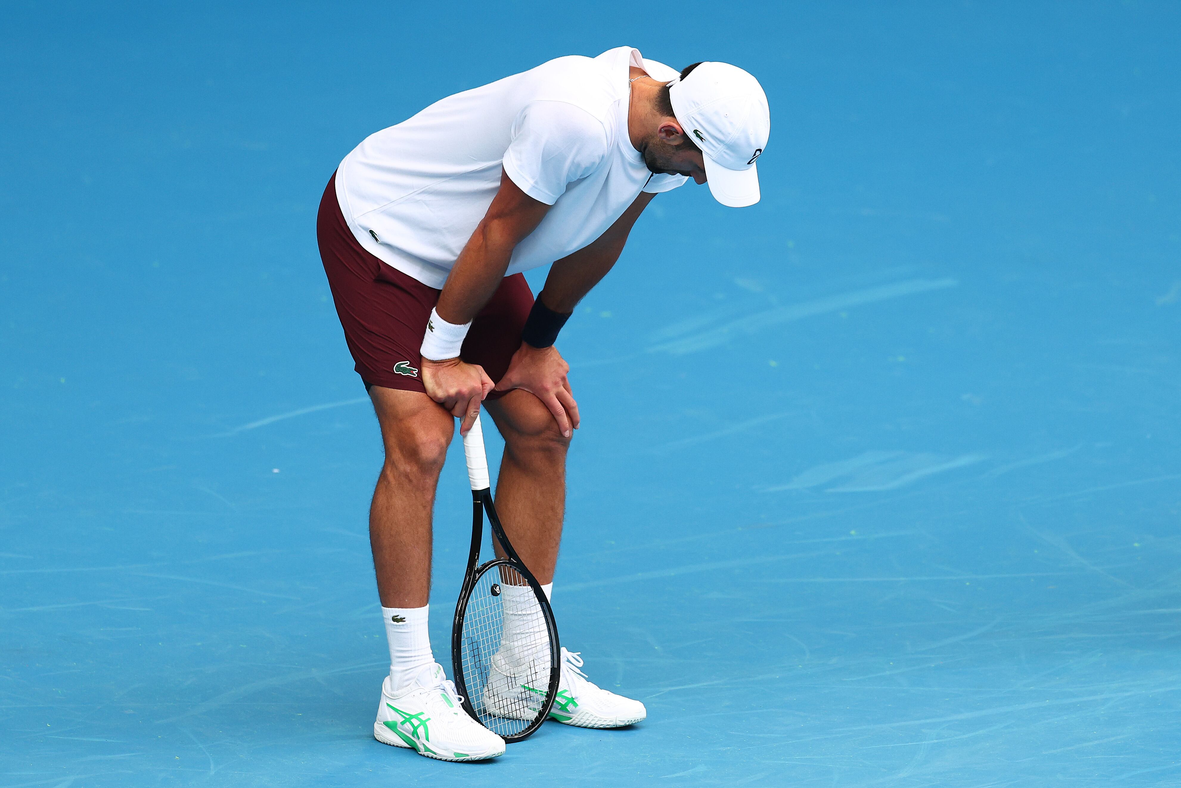 Novak Djokovic, durante un entrenamiento previo al Open de Australia 2026