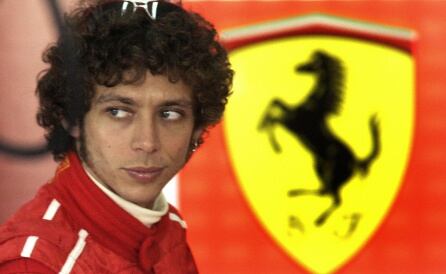 Valentino Rossi con Ferrari