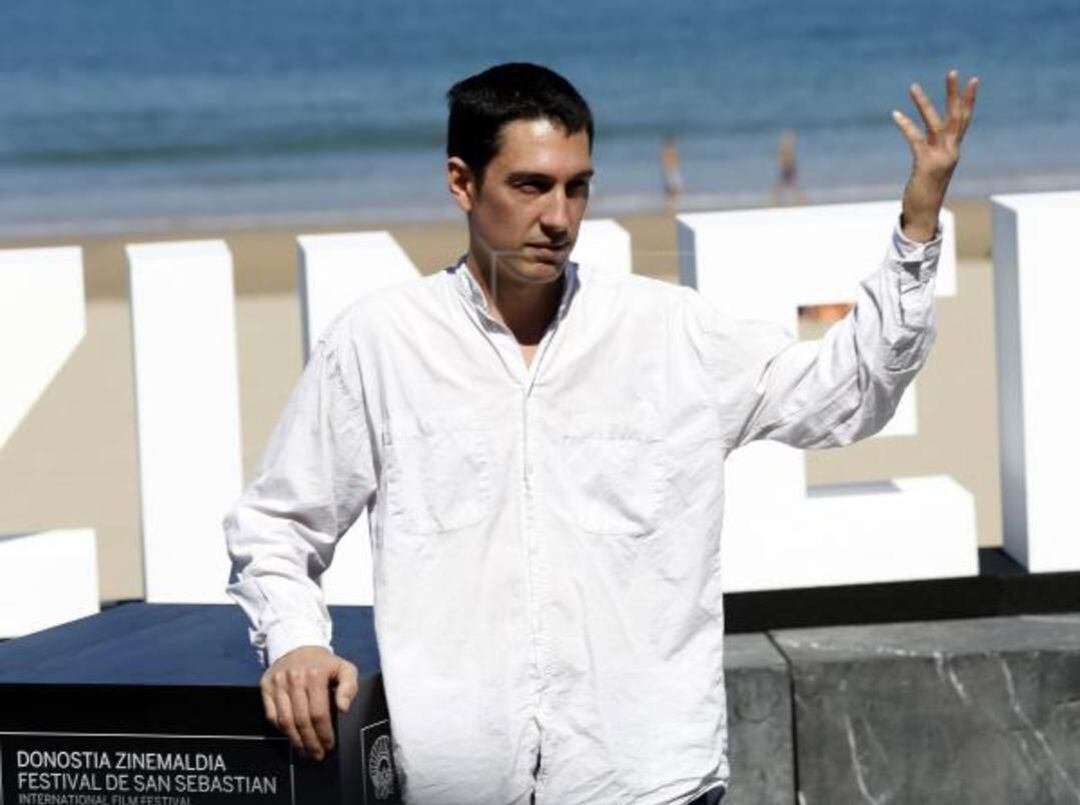 El director Pablo Aguëro en el Festival de Cine de San Sebastián. 