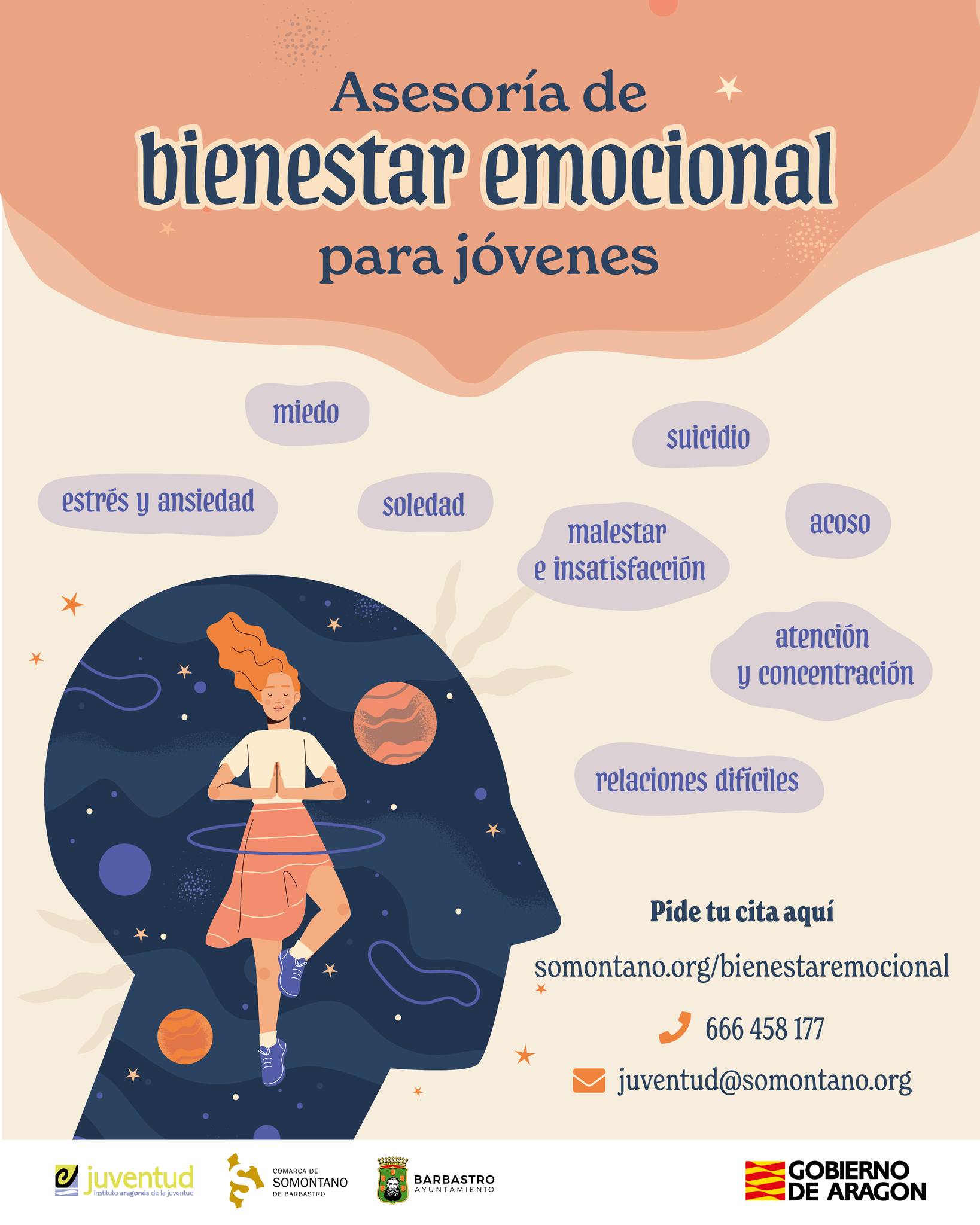 El Ayuntamiento de Barbastro activa una nueva edición del servicio de asesoría de bienestar emocional para jóvenes