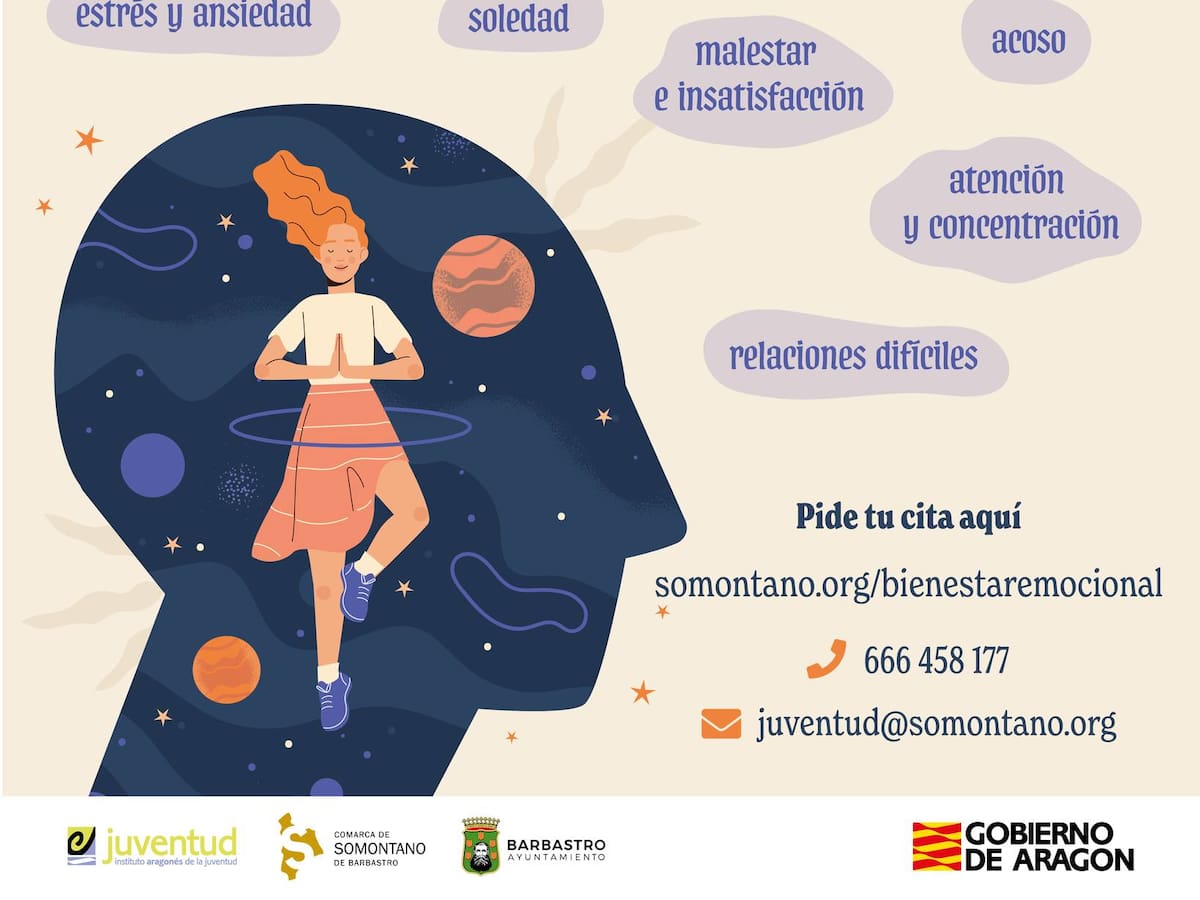 El Ayuntamiento de Barbastro activa una nueva edición del servicio de asesoría de bienestar emocional para jóvenes