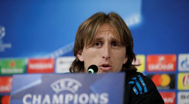 Luka Modric, durante su comparecencia de prensa