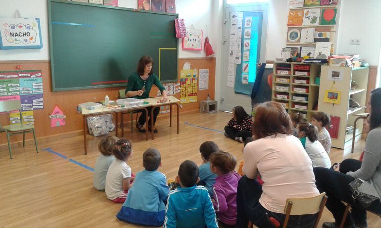 Una clase del Colegio Rural de Novallas, en la Comarca de Tarazona y el Moncayo
