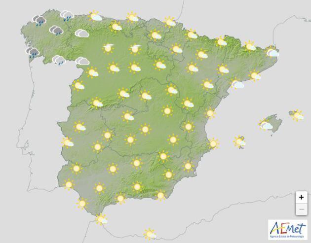 El sol también será protagonista el domingo 16 de febrero en casi toda España.