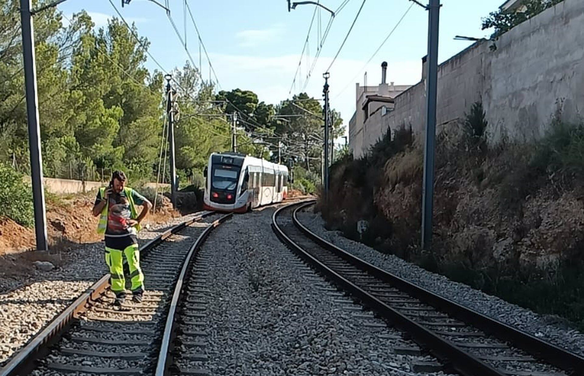30/07/2025 Sucesos.- Descarrila un tren cerca de la estación de Marratxí sin causar heridos.
Un tren ha descarrilado la mañana de este miércoles cerca de la estación de Marratxí, sin causar heridos.

SOCIEDAD 
SFM
