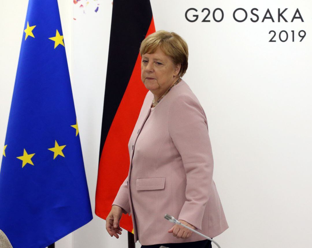 Ángela Merkel en la cumbre del G20 de Osaka (Japón