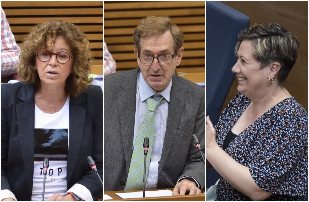 Josefina Bueno, Miguel Mínguez y Raquel Tamarit, comparecen en Les Corts