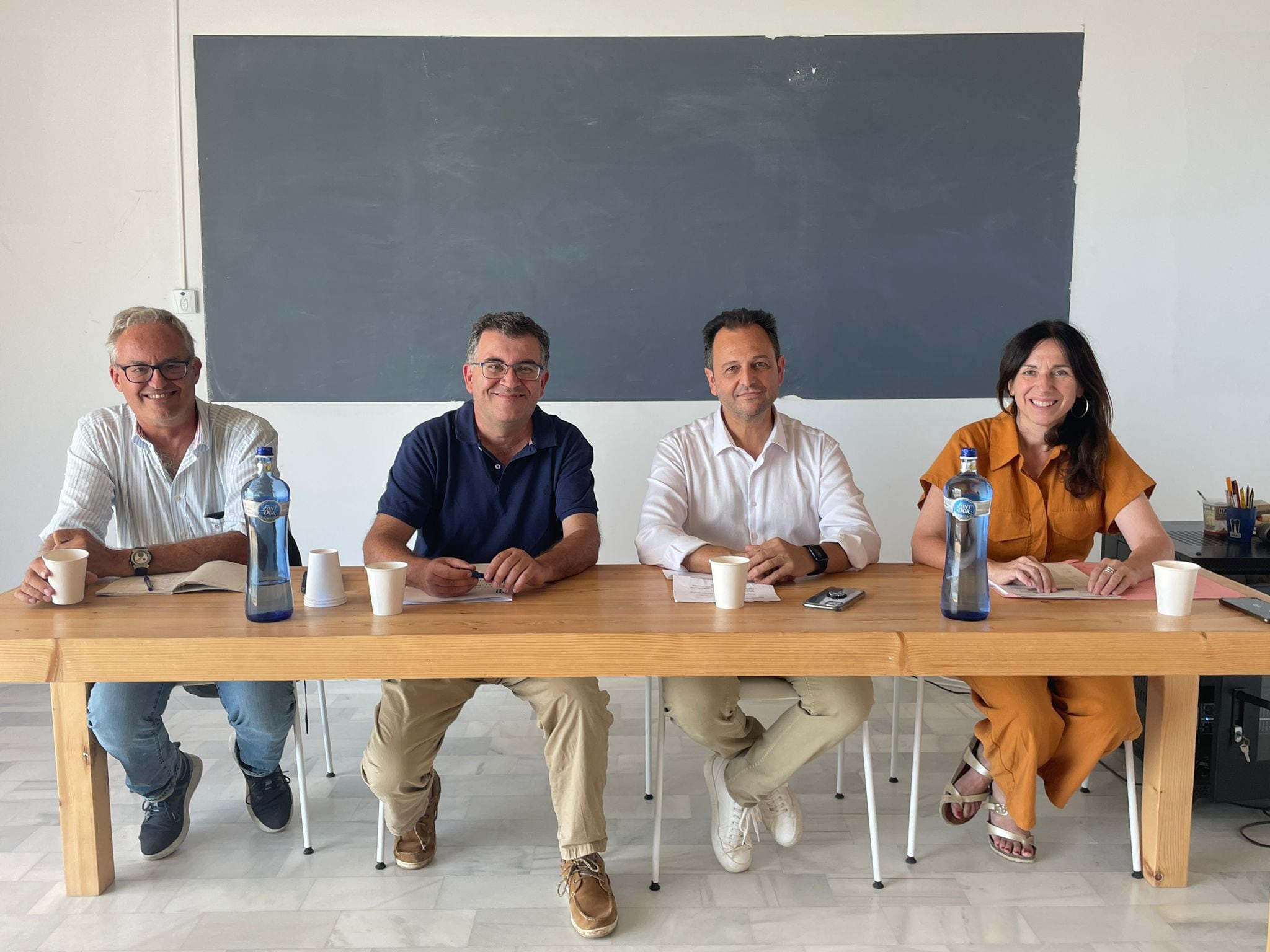 Un momento durante la visita a Formentera