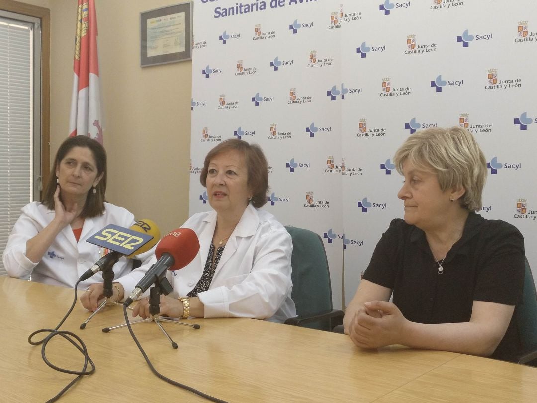 María José Velasco, Antonia Pedraza y Josefina Pérez