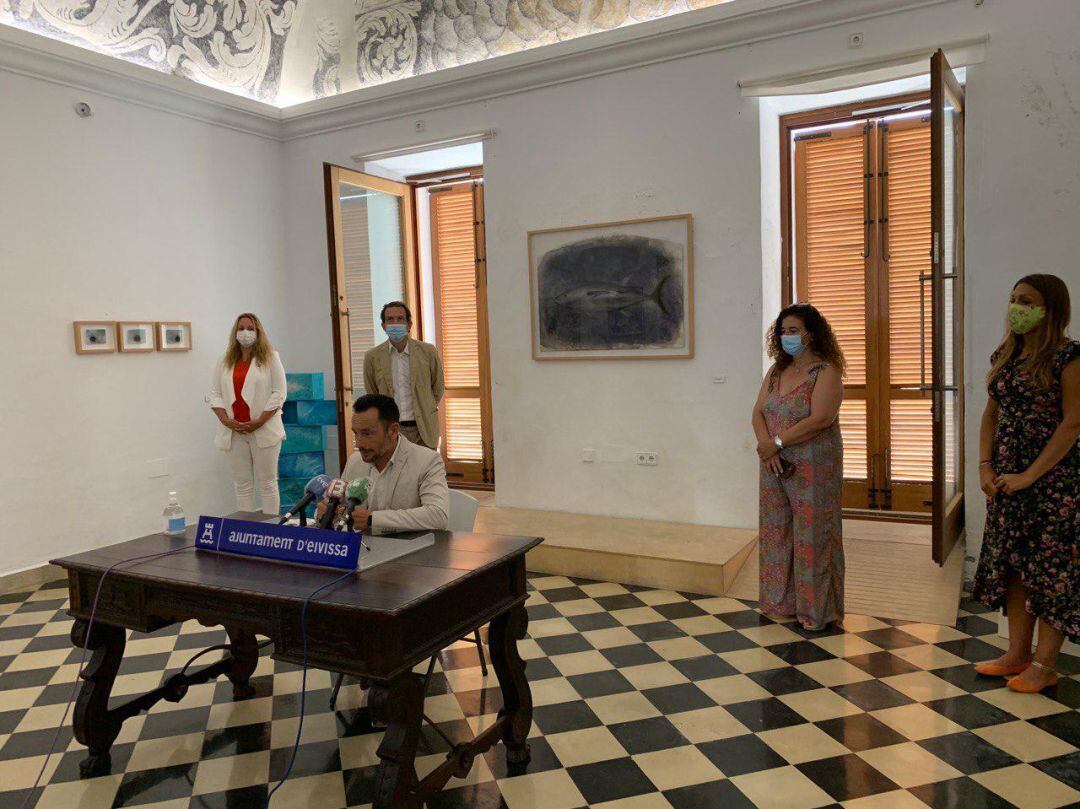 Un momento durante la rueda de prensa