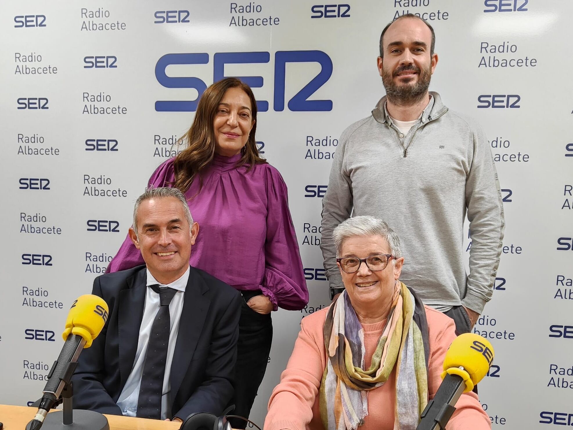 La directora de Radio Albacete, el director pedagógico del Ave María, el director de Relaciones Instituciones de El Corte Inglés en Castilla-La Mancha y la directora titular del colegio
