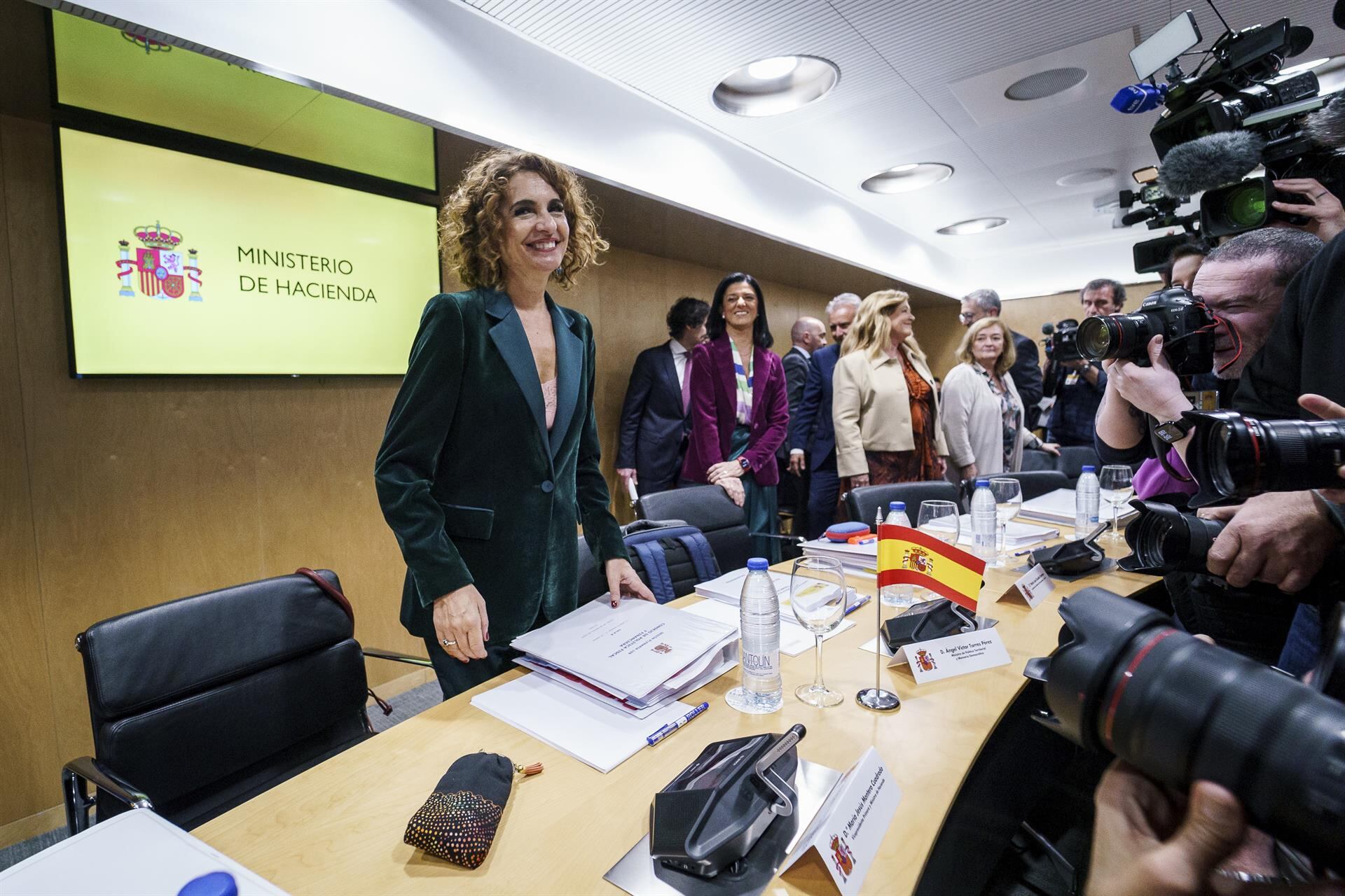 La vicepresidenta primera del Gobierno y ministra de Hacienda, María Jesús Montero, durante el Consejo de Política Fiscal y Financiera (CPFF)