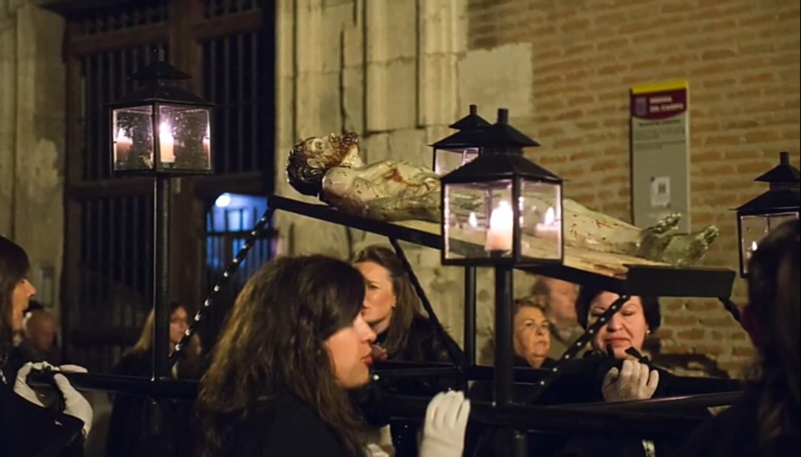 Imagen del Cristo Yacente que este año no procesionará en Medina