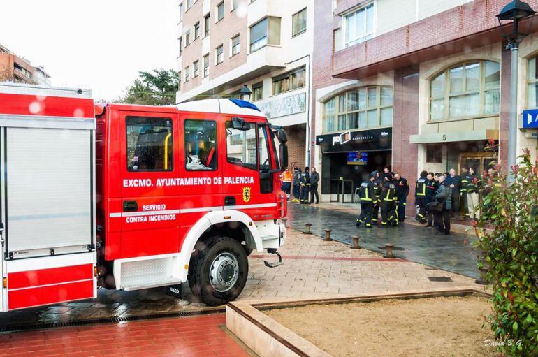 Imagen de archivo de los bomberos de Palencia
