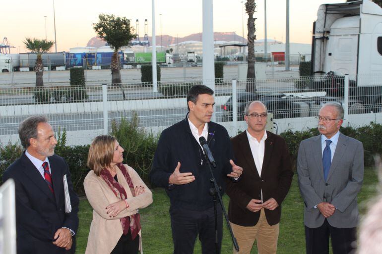 Visita de Pedro Sánchez al Puerto de Algeciras.