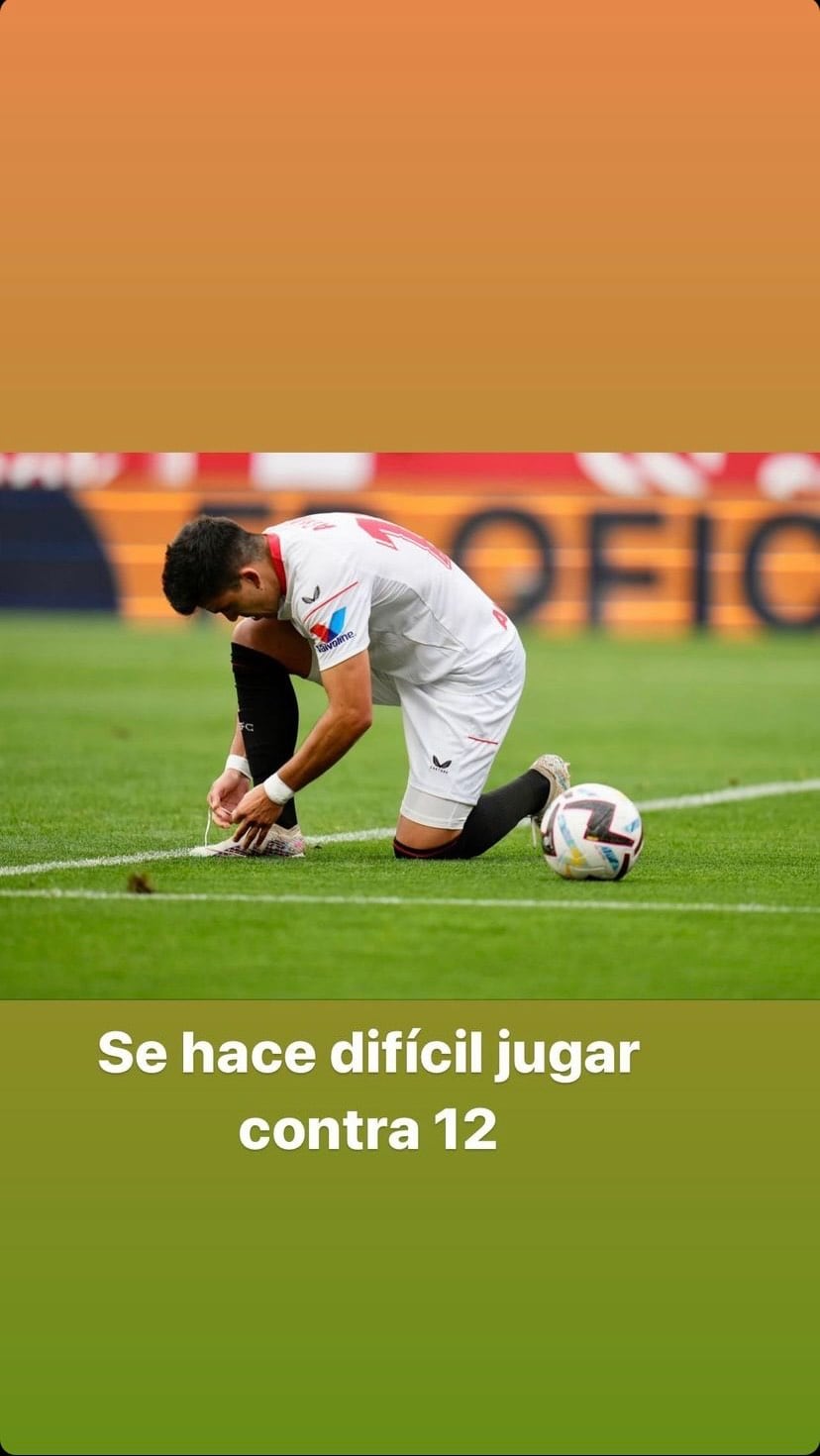 Publicación de Marcos Acuña en su cuenta de Instagram