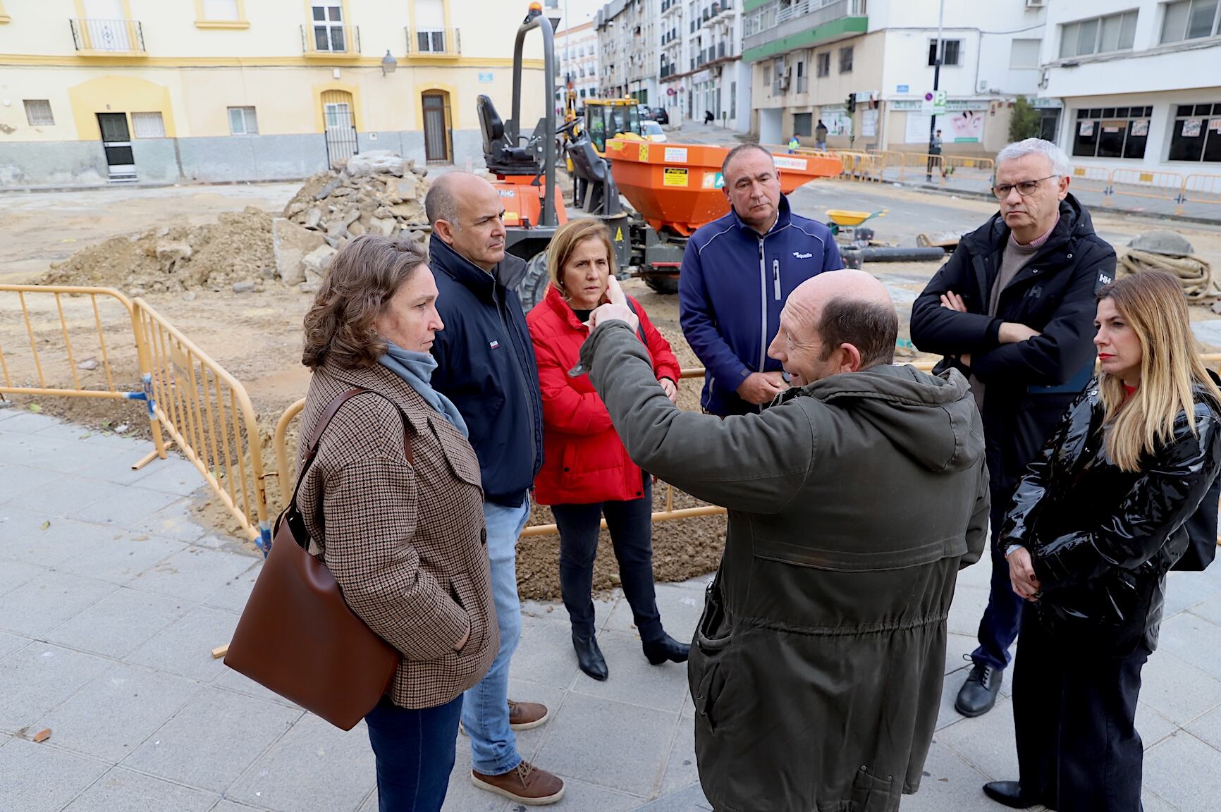 Inicio de las obras en la plaza del Carbón