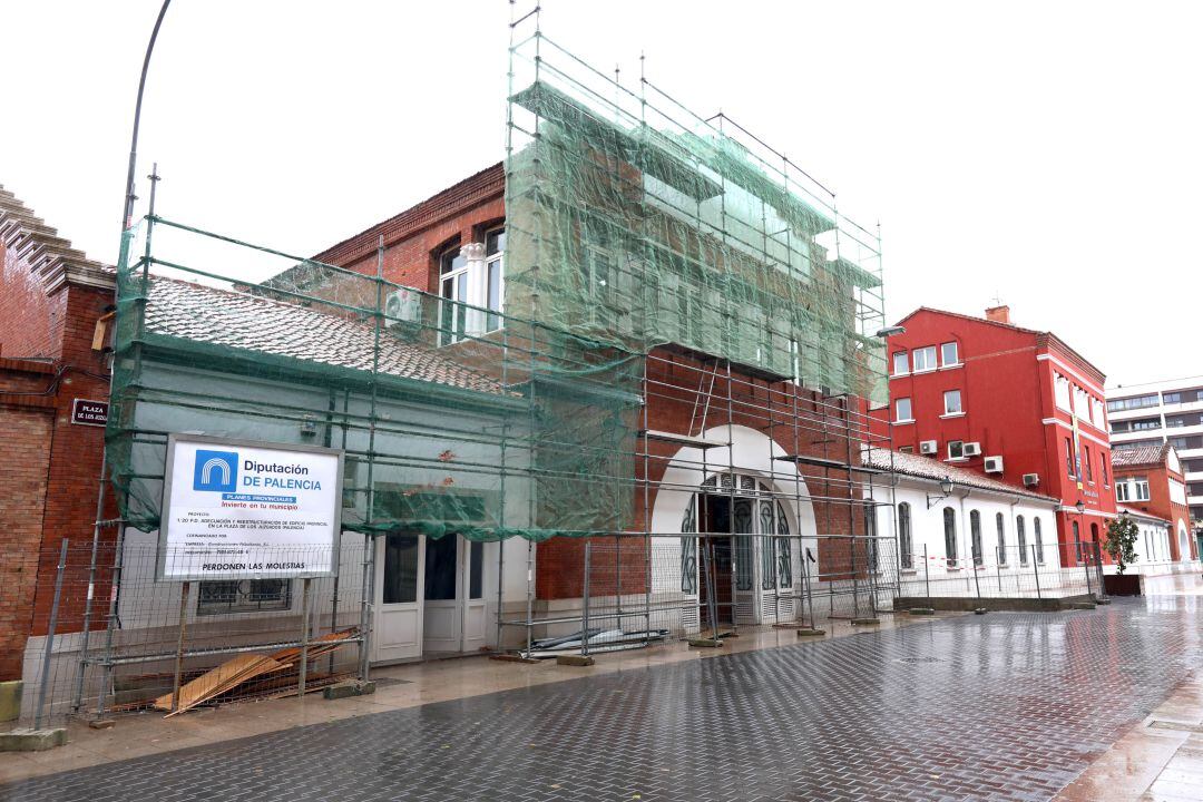 Obras en el edificio de la Plaza de los Juzgados de la Diputación de Palencia